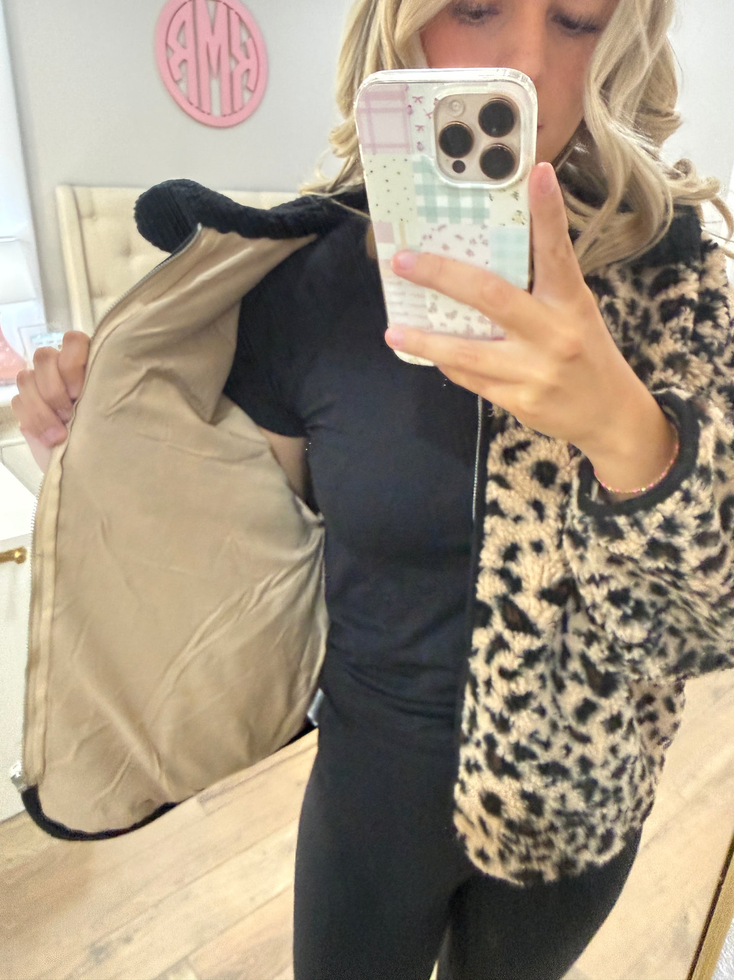 Leopard Fleece Jacket