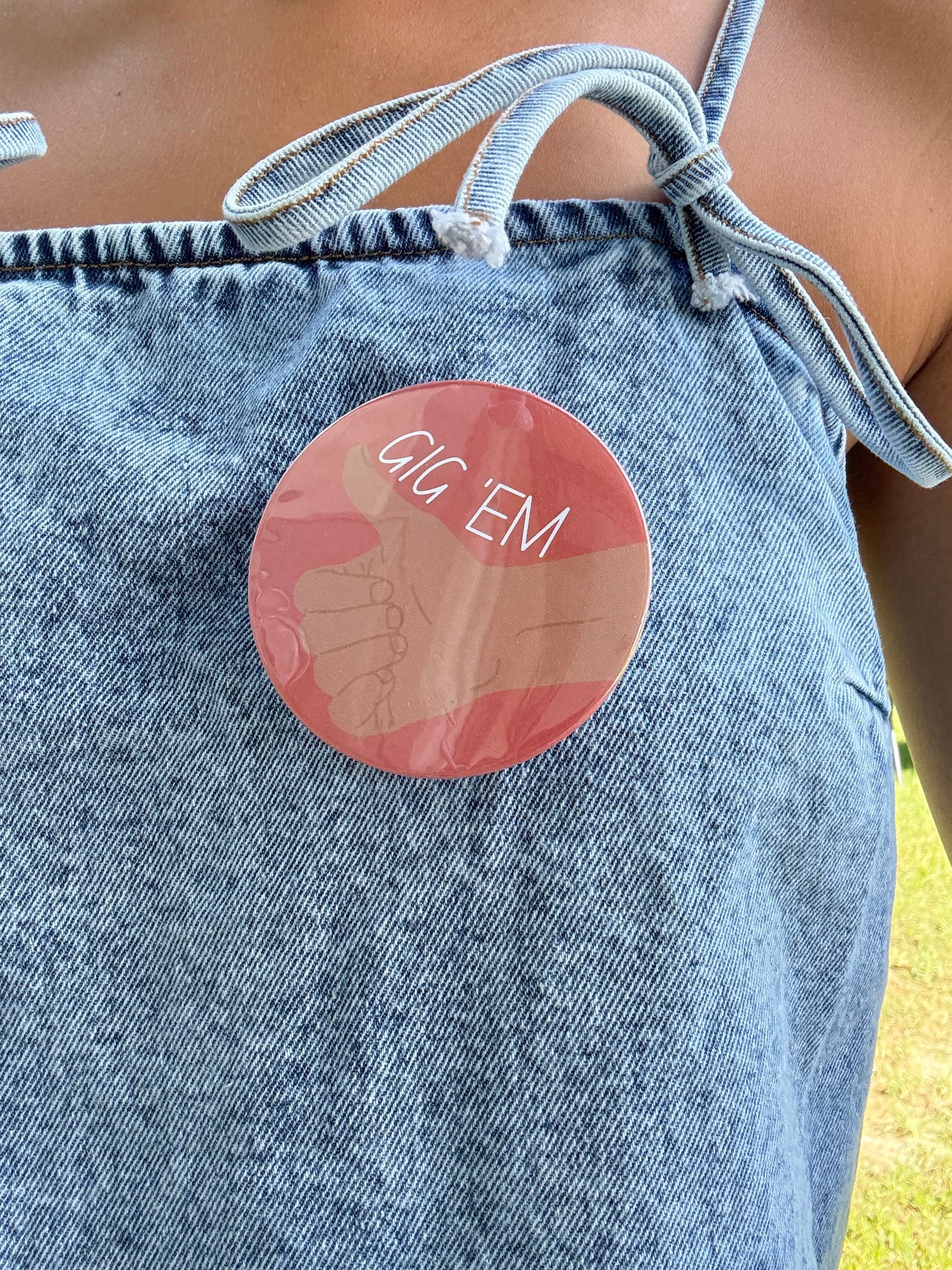 Gig ‘em Game Day Button