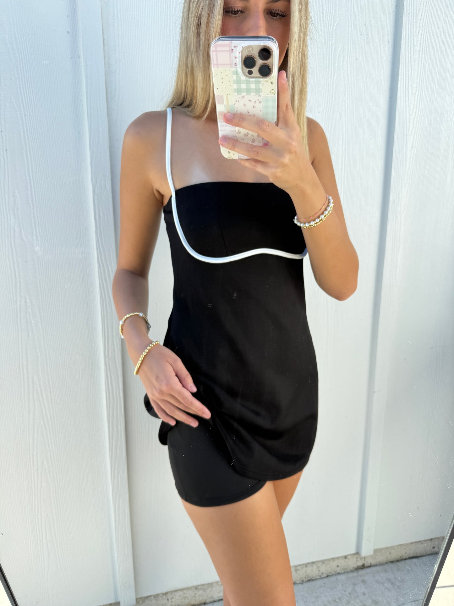 Black Airbrush Dress