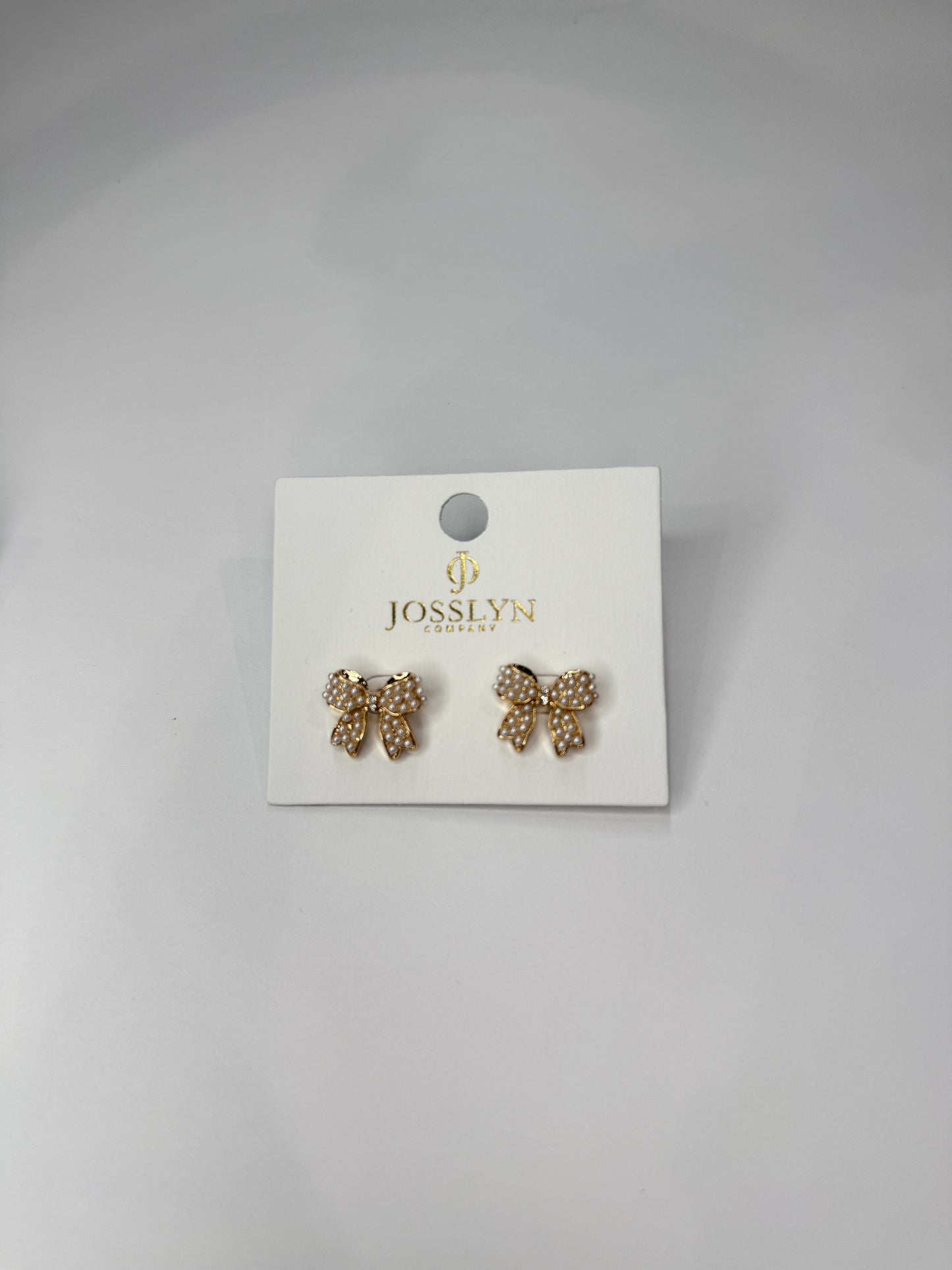 Mini Pearl Bow Earrings