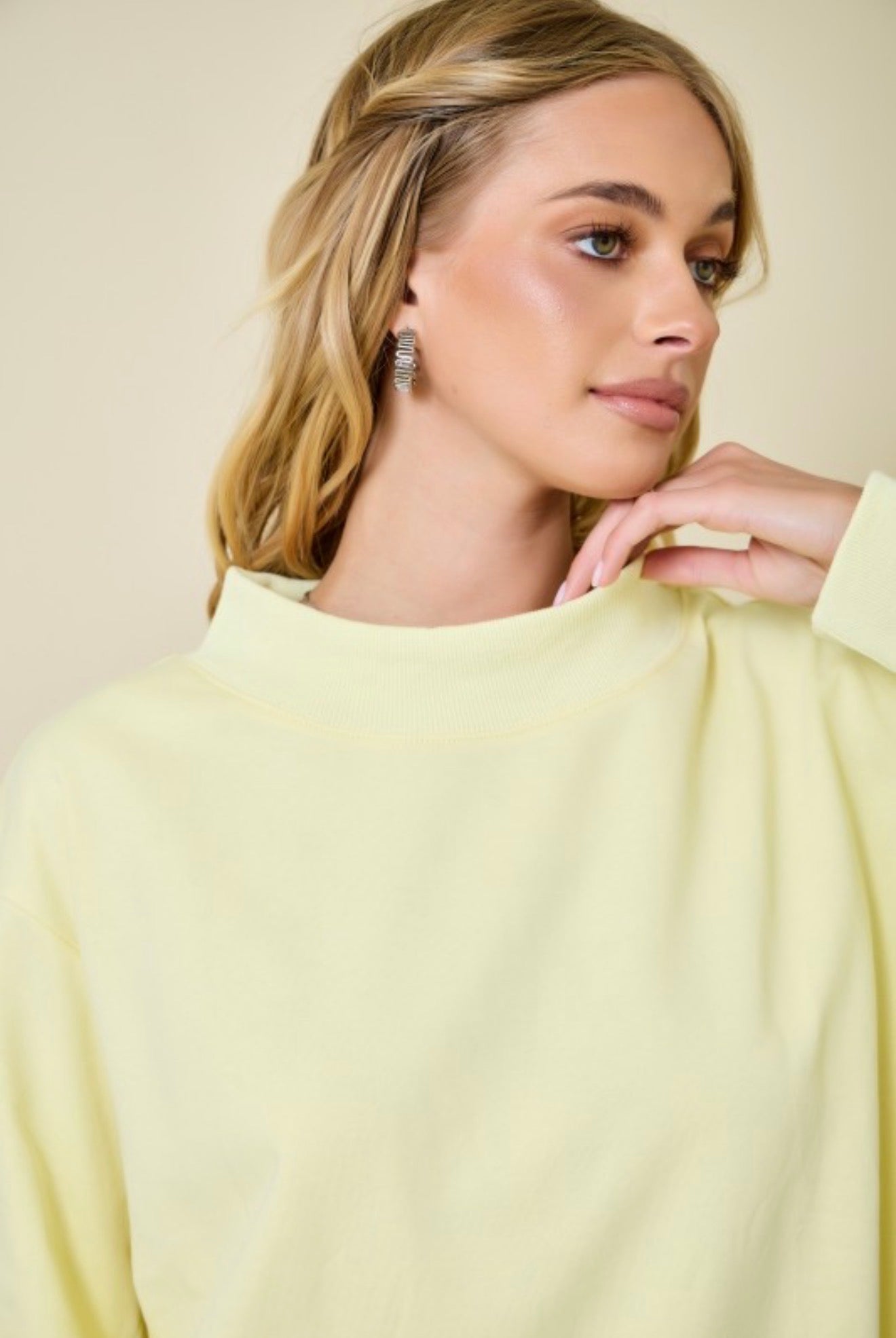 Butter Yellow Mockneck