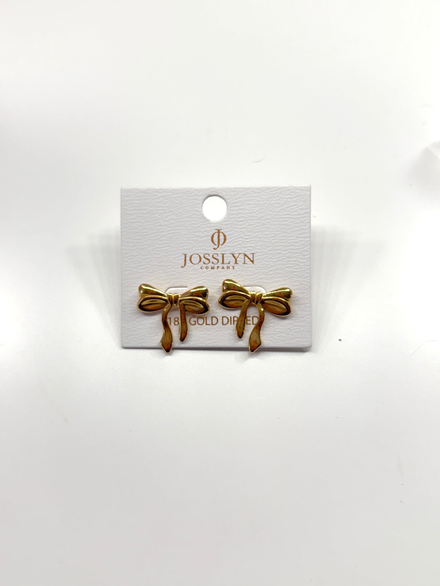 SS Gold Bow Earrings