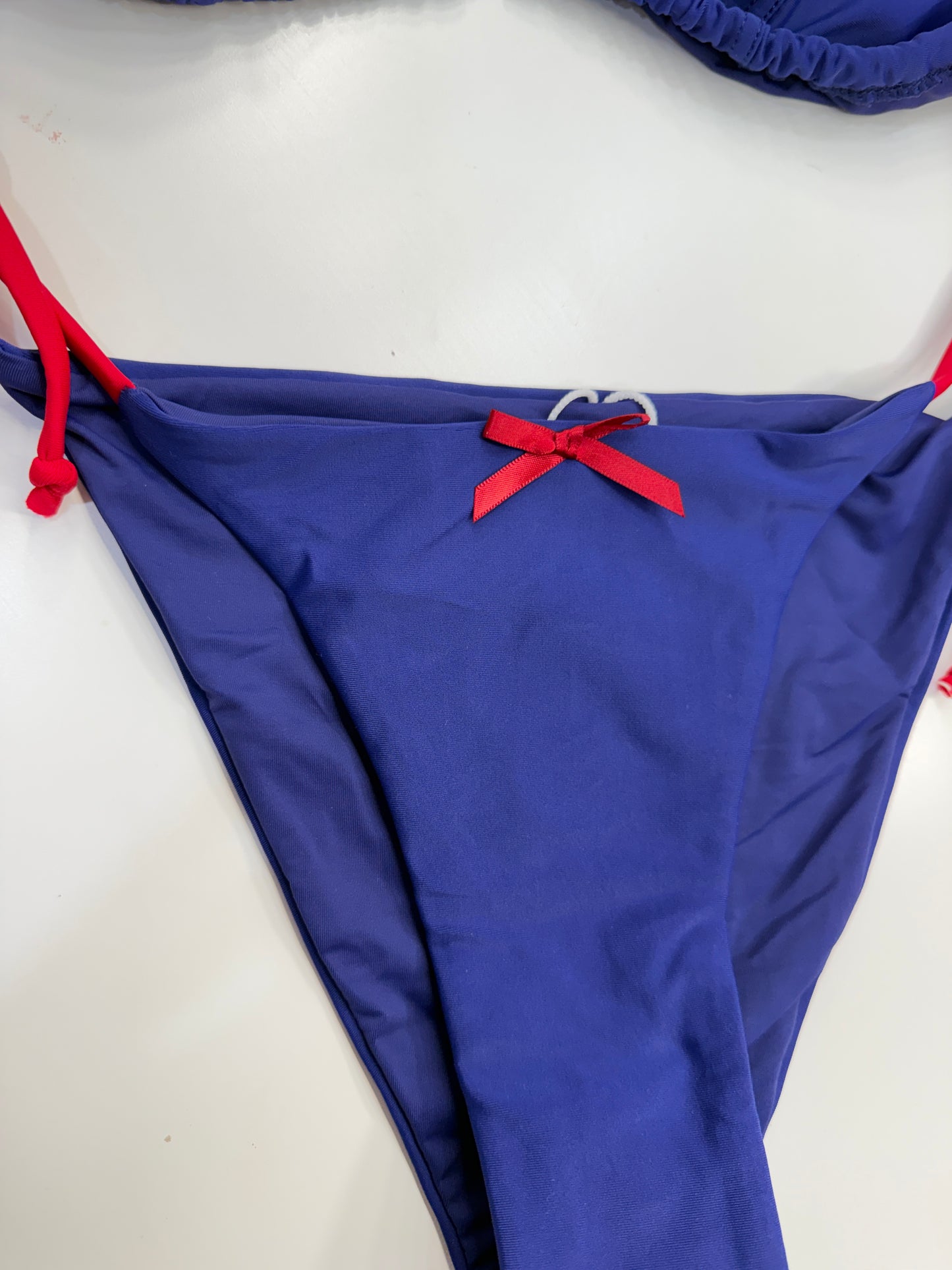 Red & Blue Bow Bikini