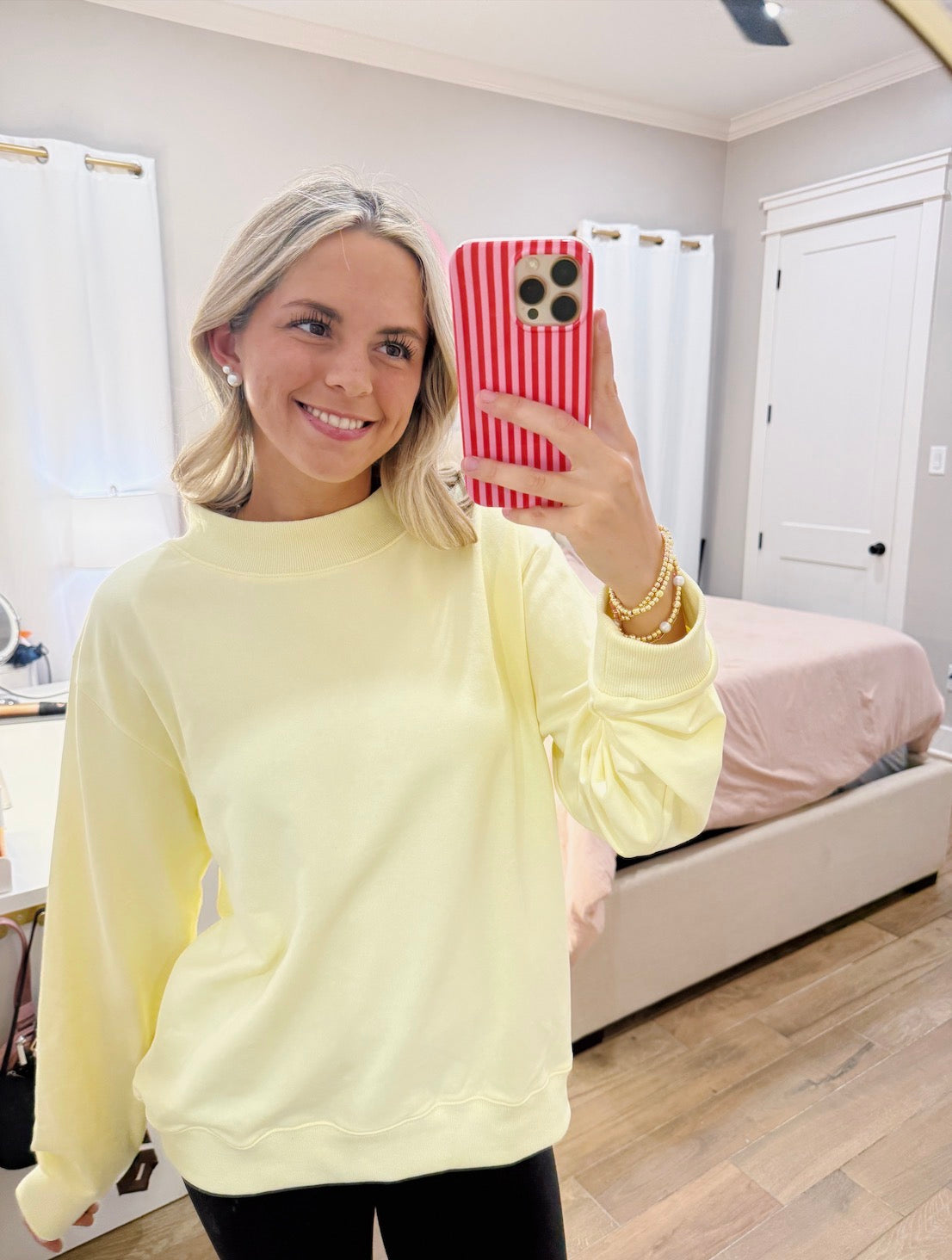 Butter Yellow Mockneck