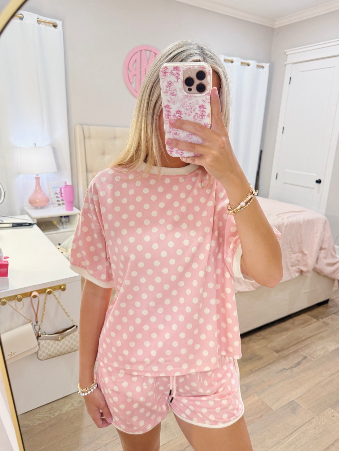 Pinky Polka Dot Set