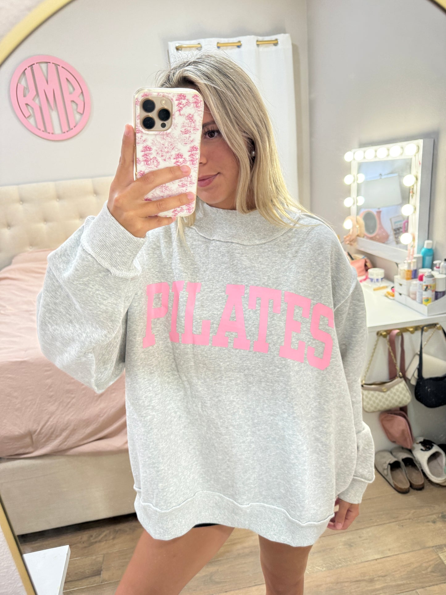 “Pilates” & “Yoga” Mockneck