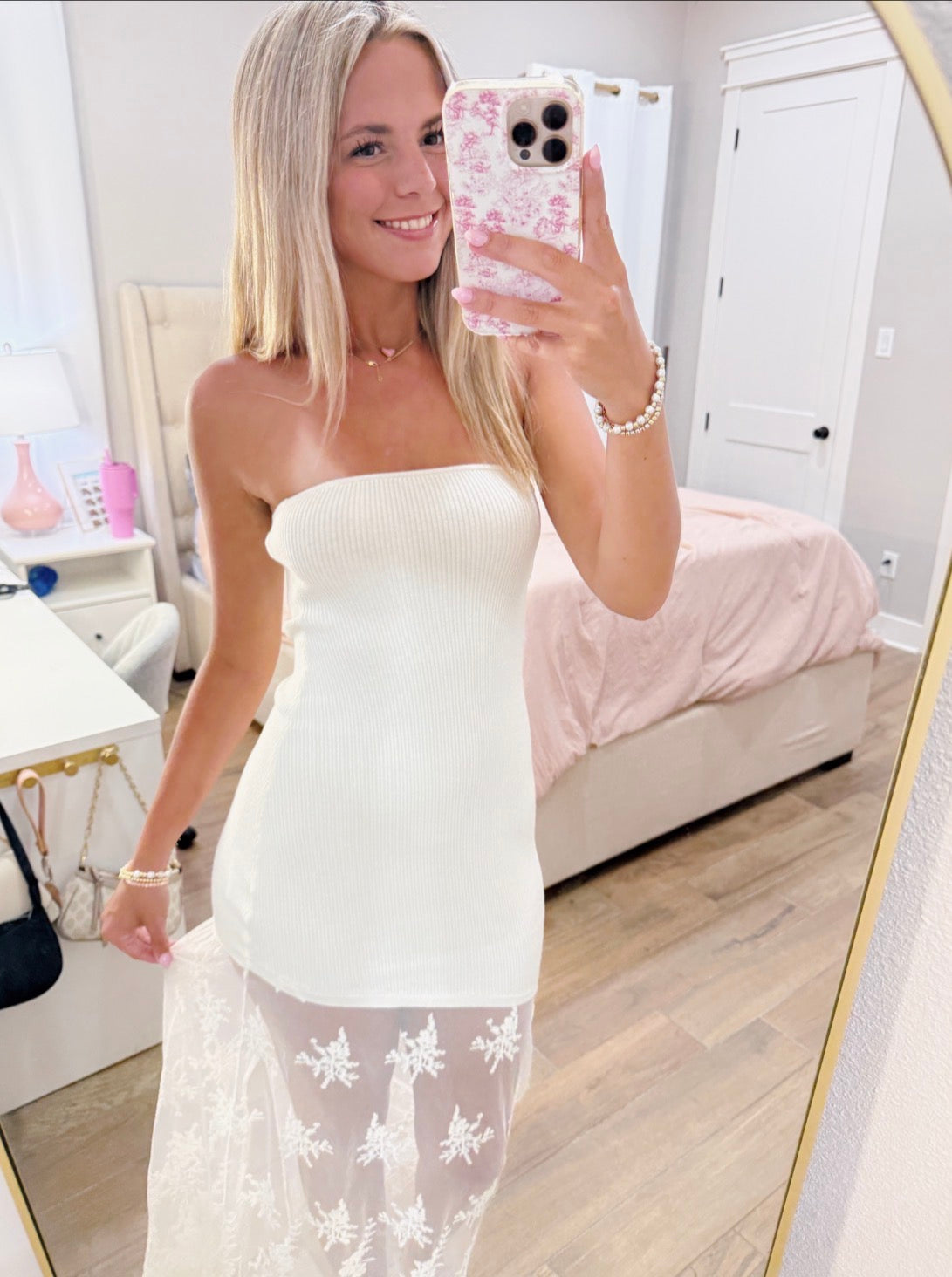 Ivory Lace Maxi Dress