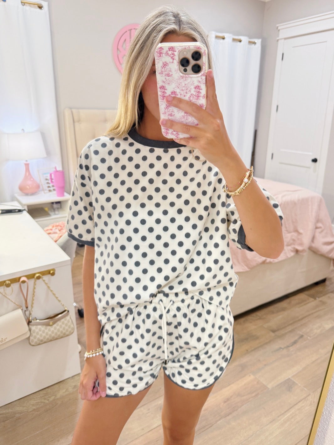 Black & White Polka Dot Set