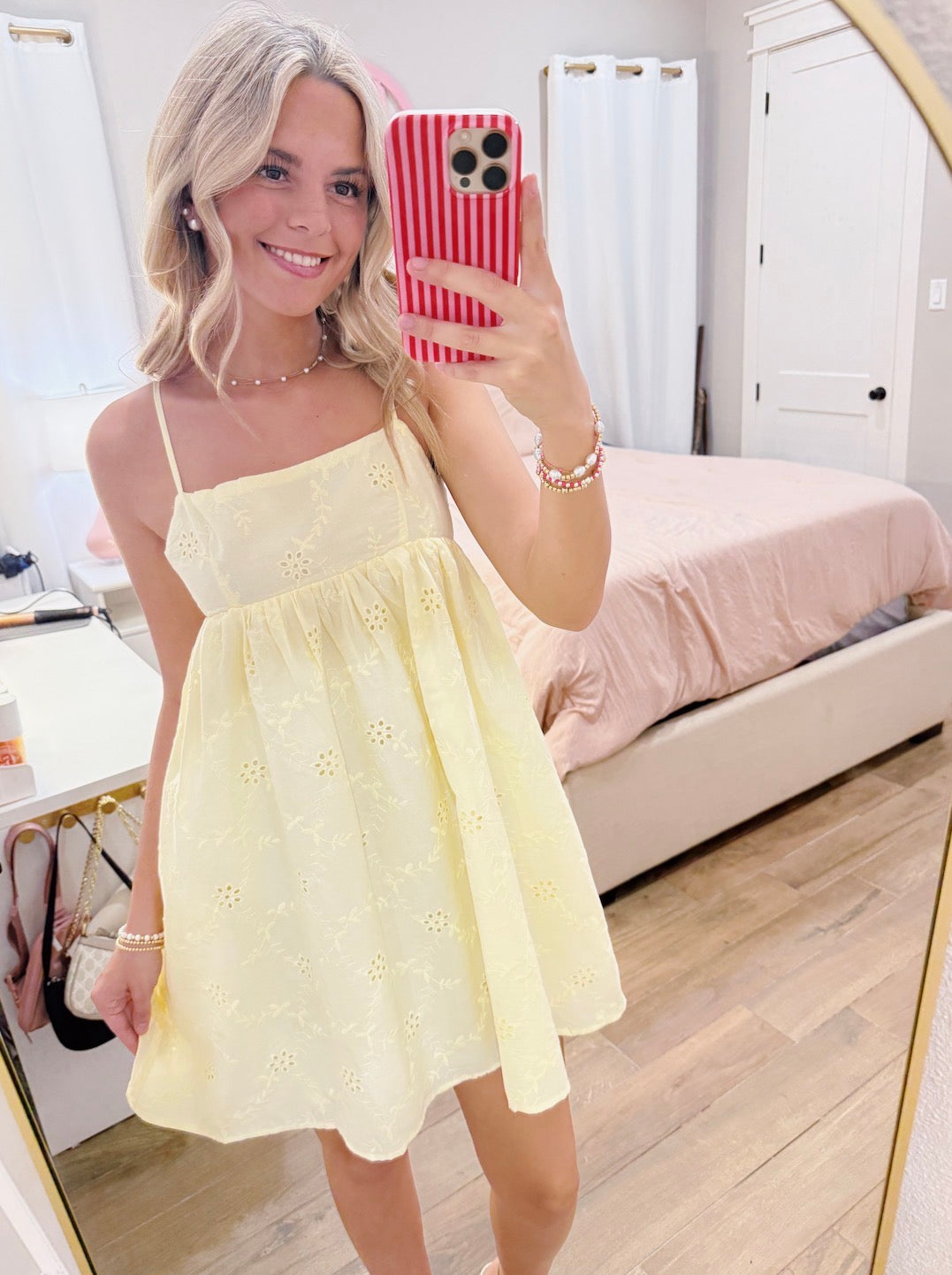 Butter Eyelet Dress