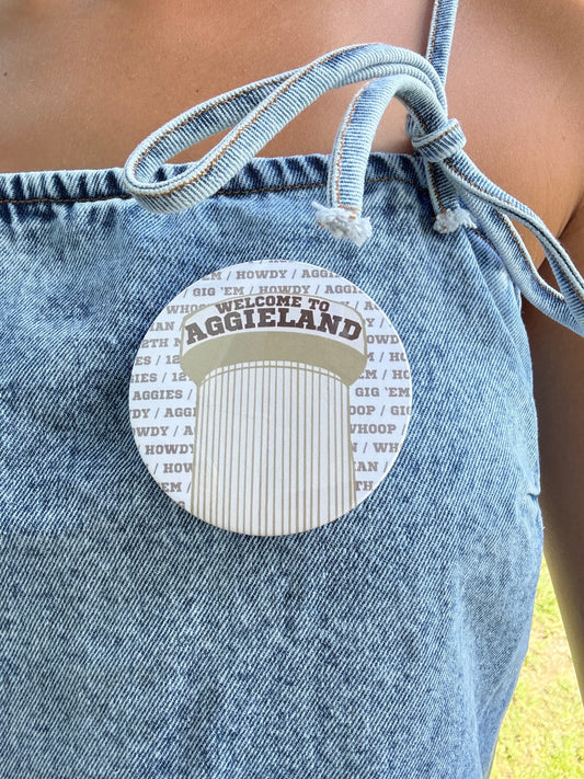Welcome to Aggieland Game Day Button