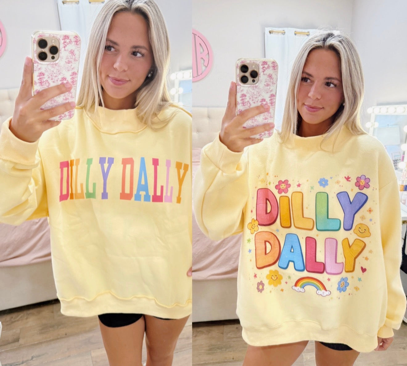 Dilly Dally Reversible Mockneck