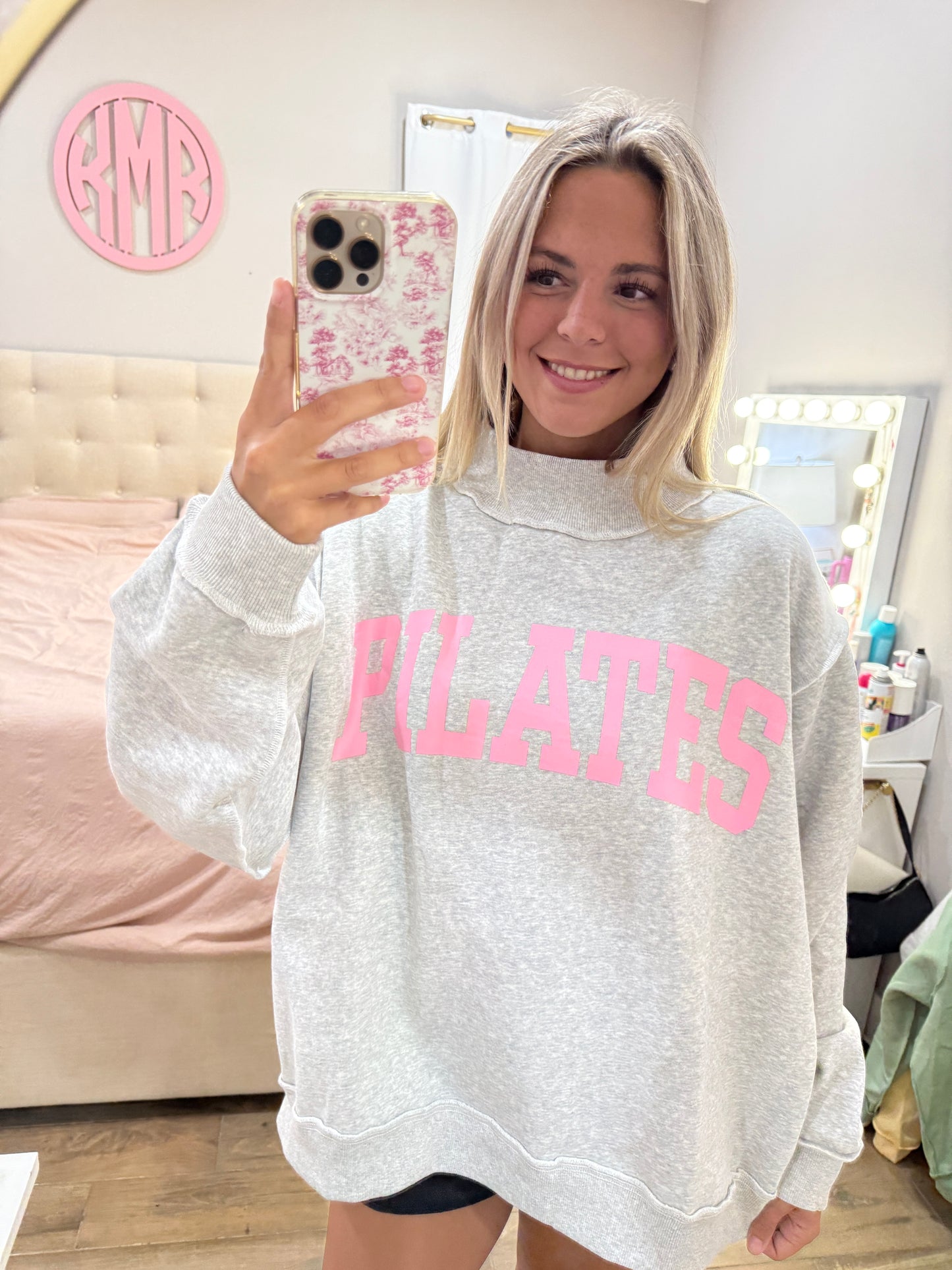 “Pilates” & “Yoga” Mockneck