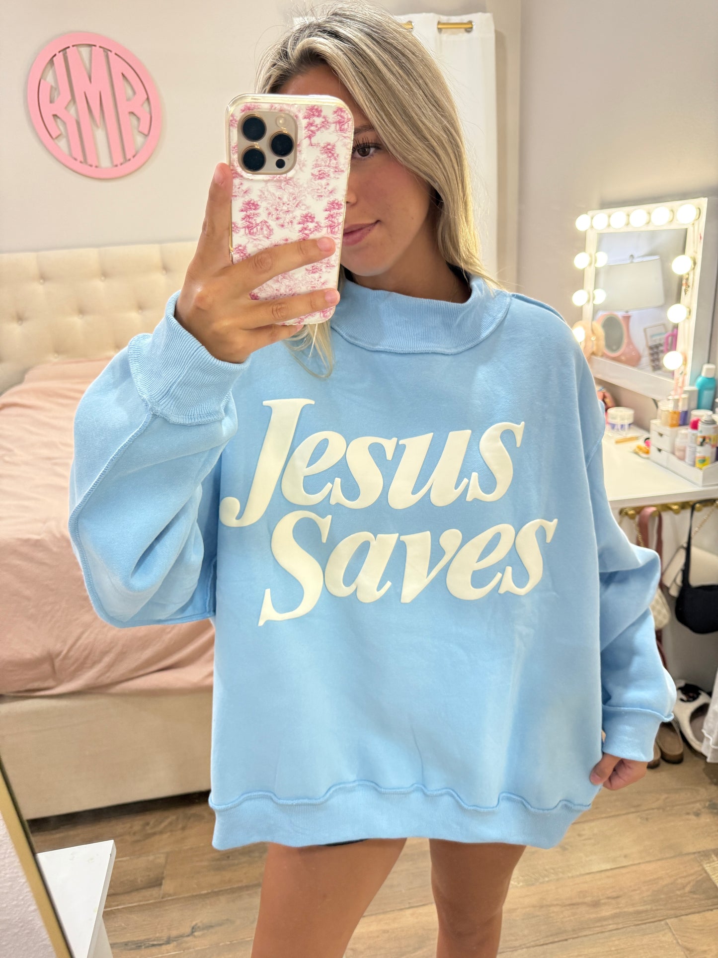 Jesus Saves Mockneck
