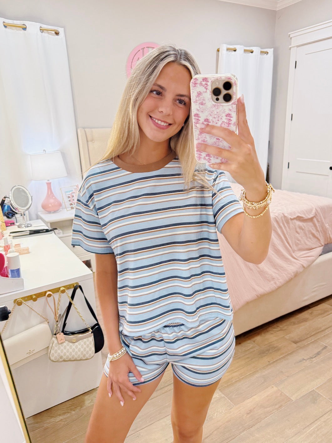 Beachy Blue Striped Set