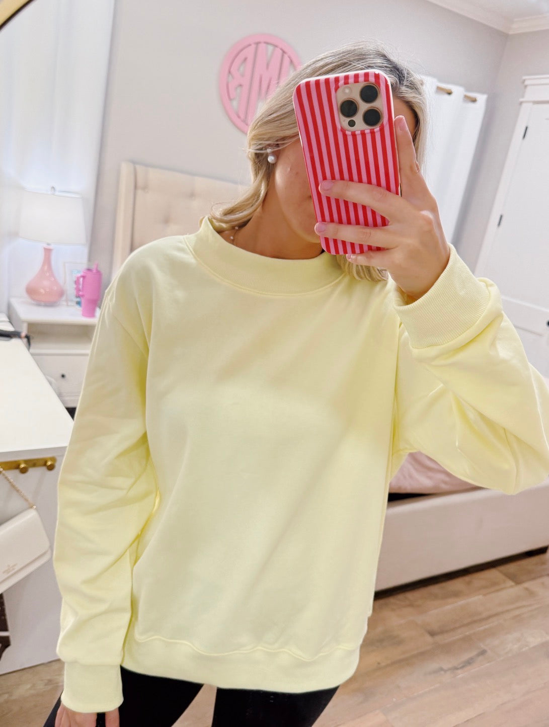 Butter Yellow Mockneck