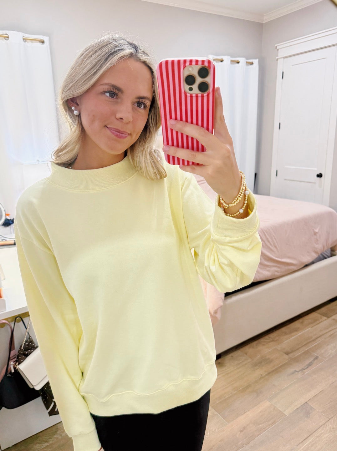 Butter Yellow Mockneck