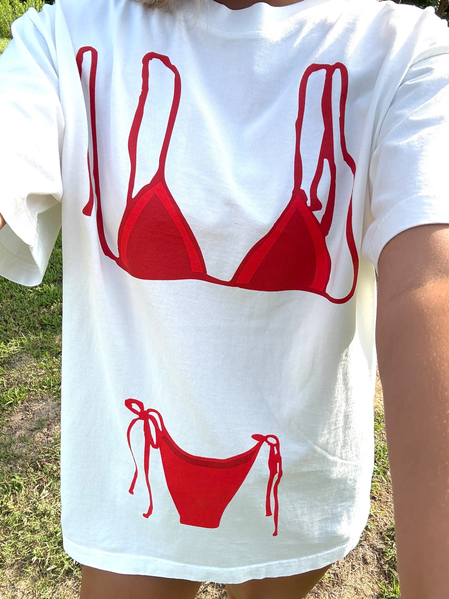 Red Bikini Tee