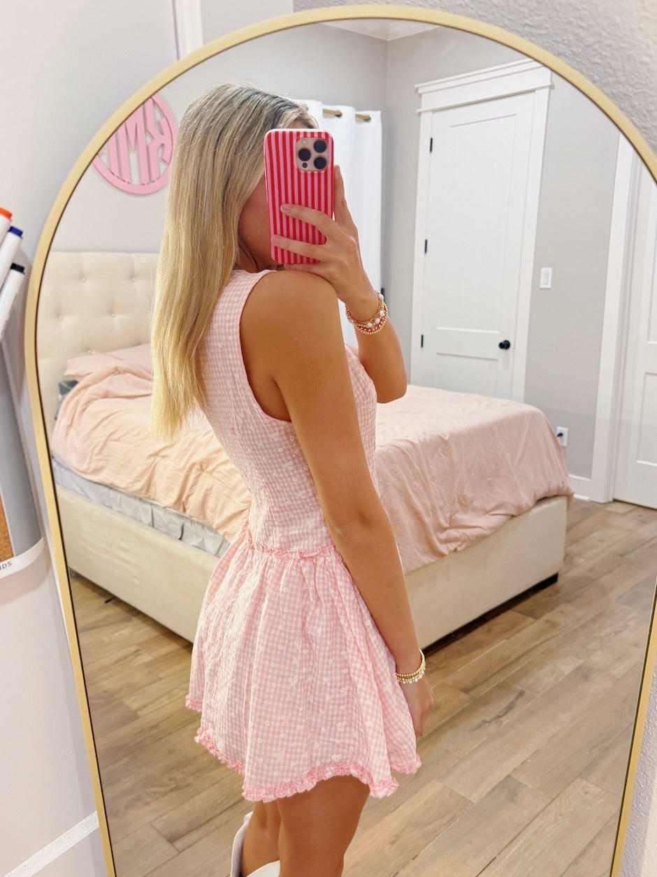 Pink Gingham Dress