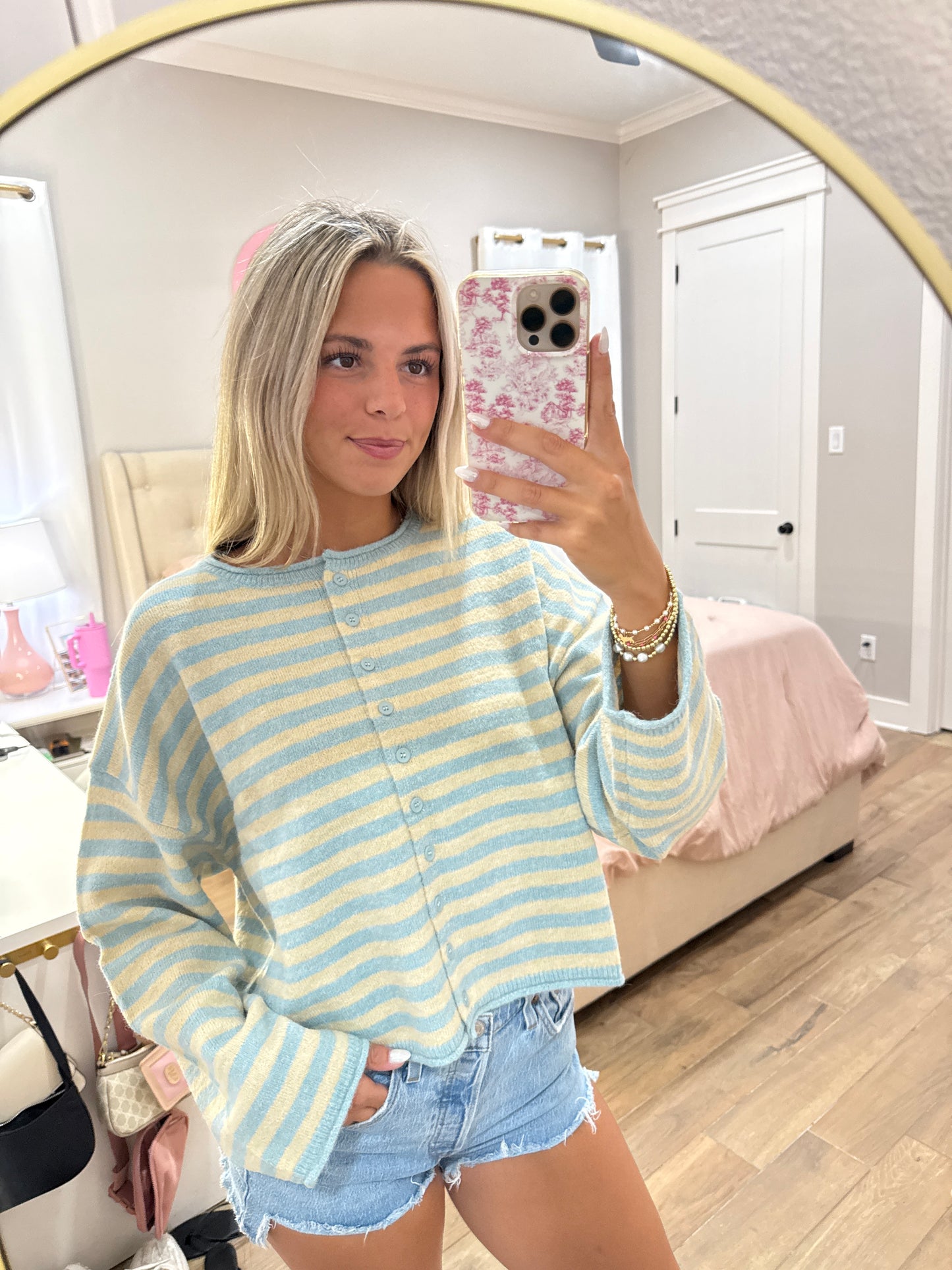 Lemon Drop Striped Sweater