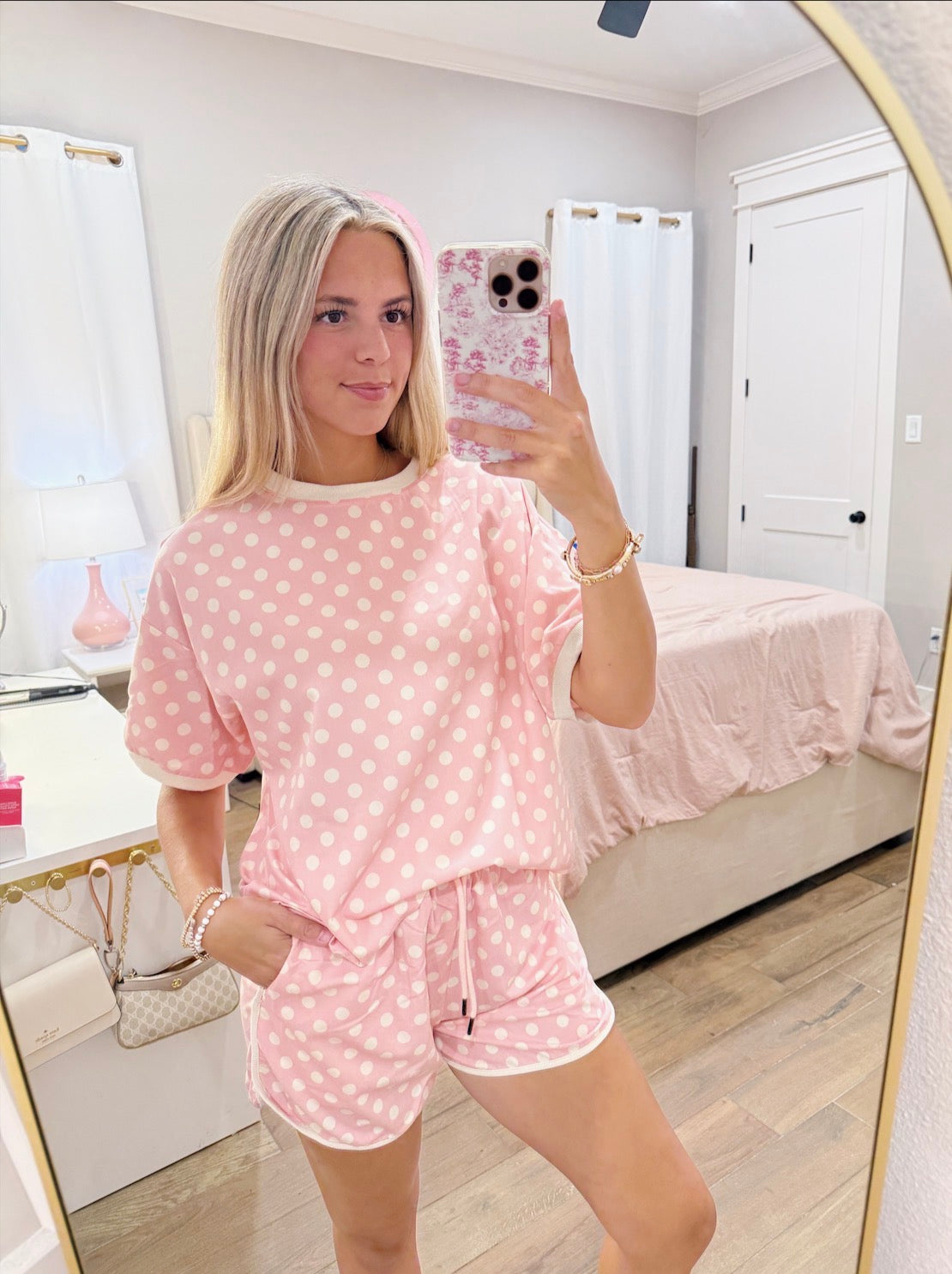 Pinky Polka Dot Set