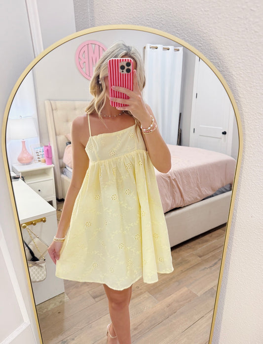 Butter Eyelet Dress