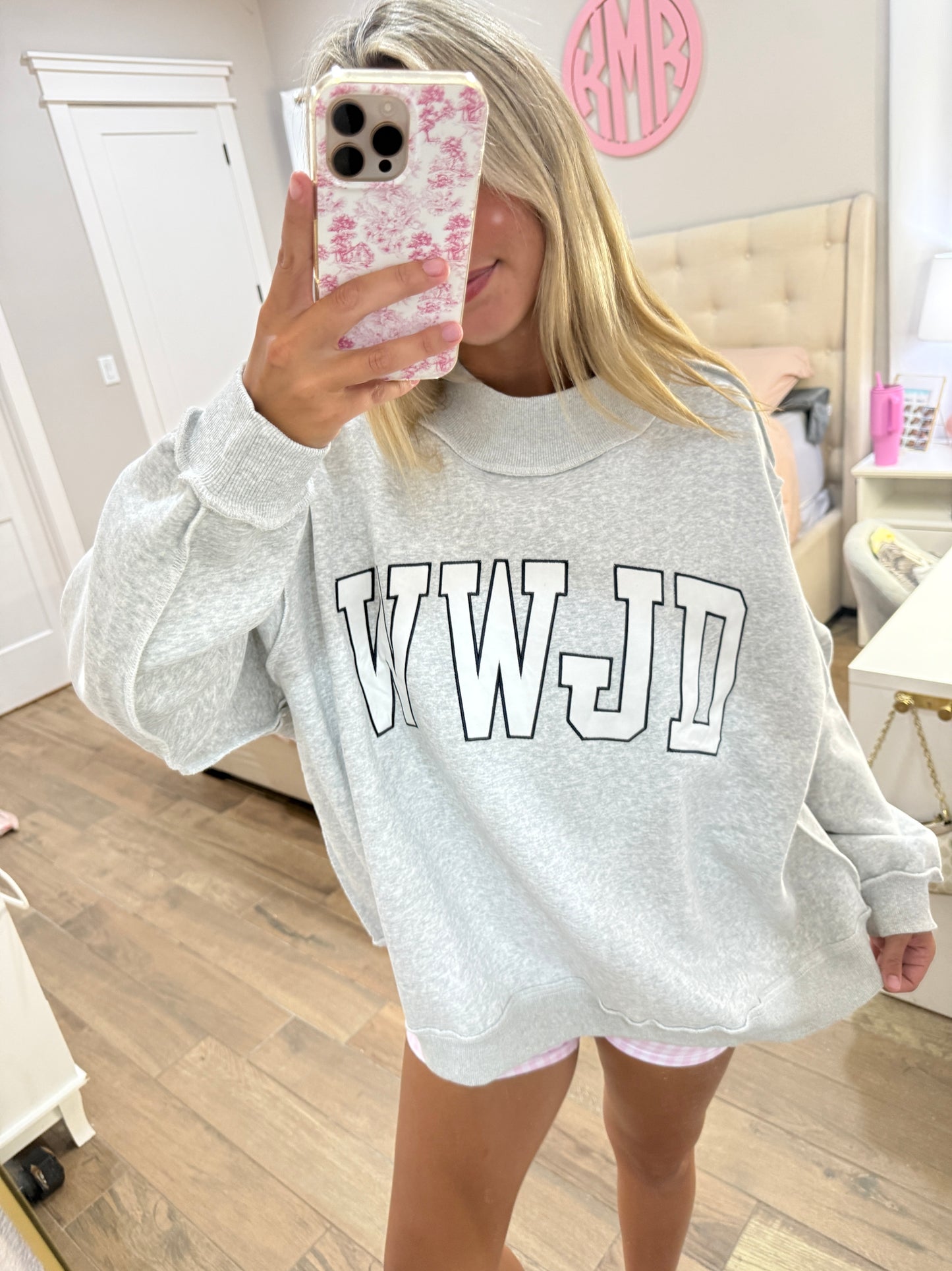 “WWJD” Mockneck
