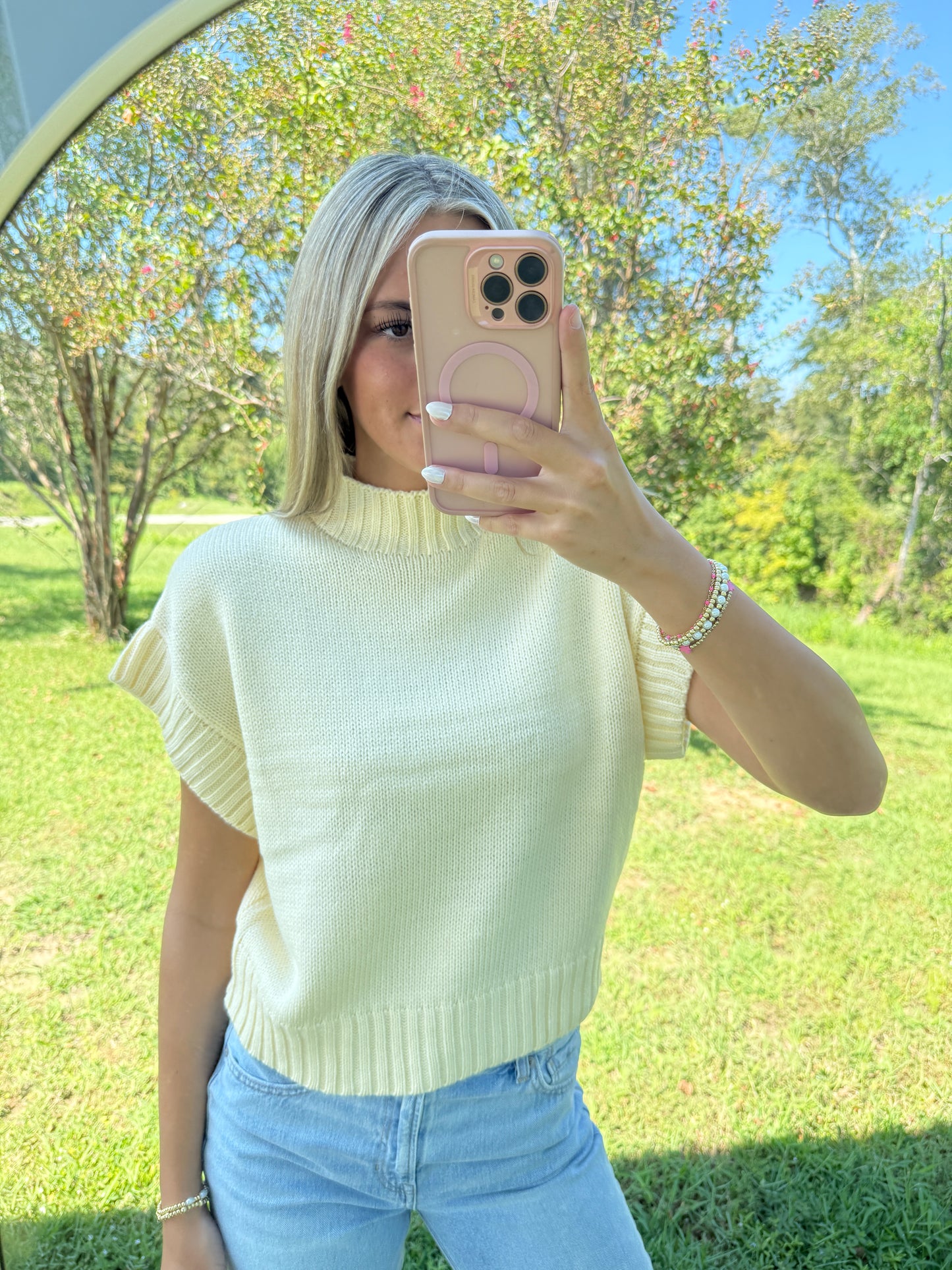 Butter Mockneck Top