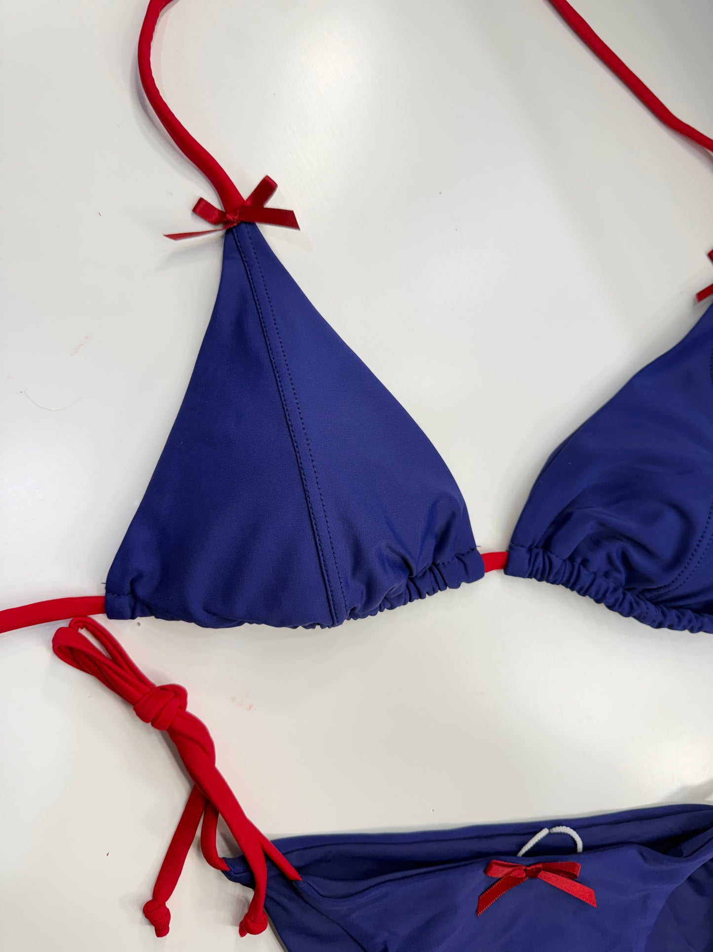 Red & Blue Bow Bikini