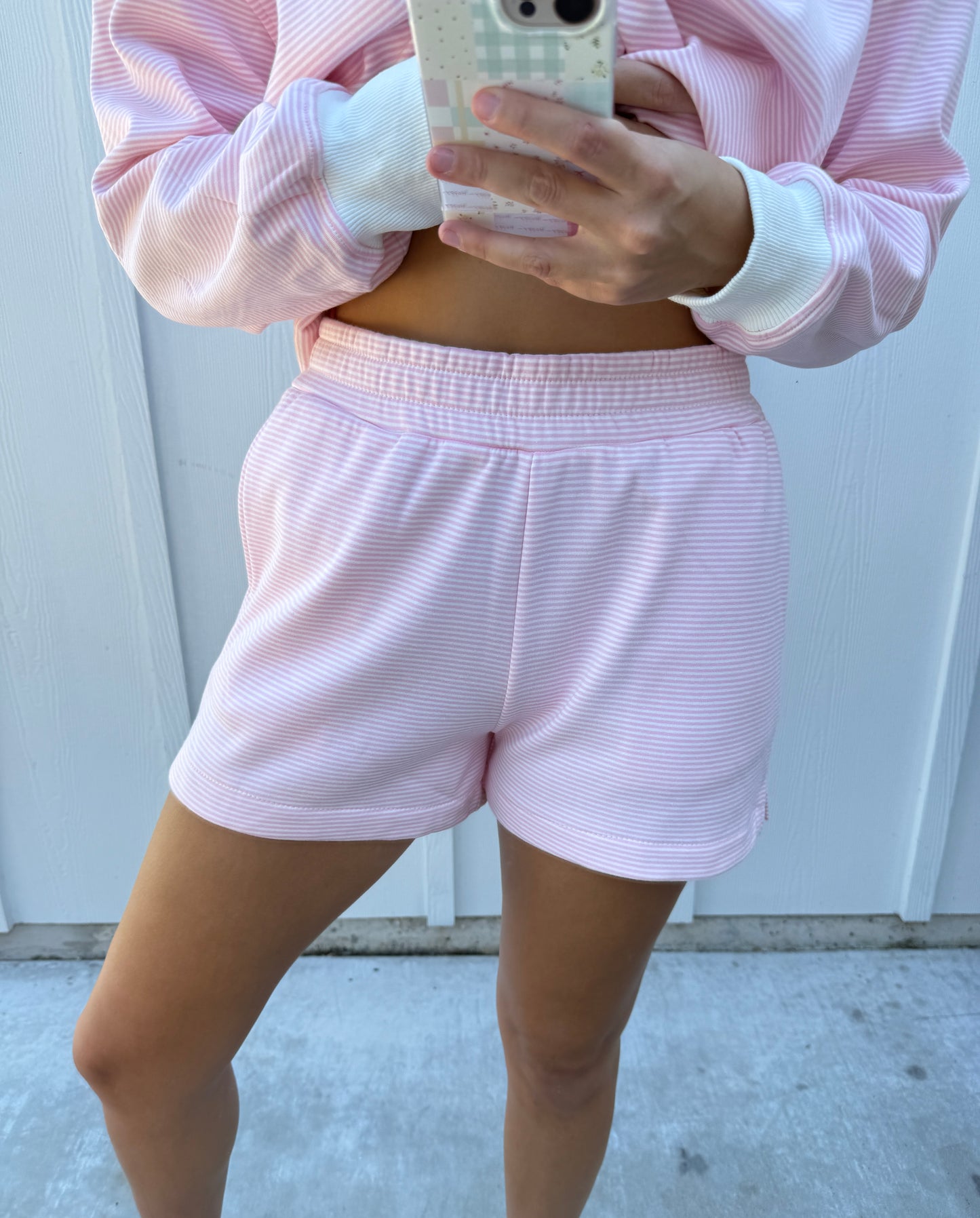 Pink Stripe Short