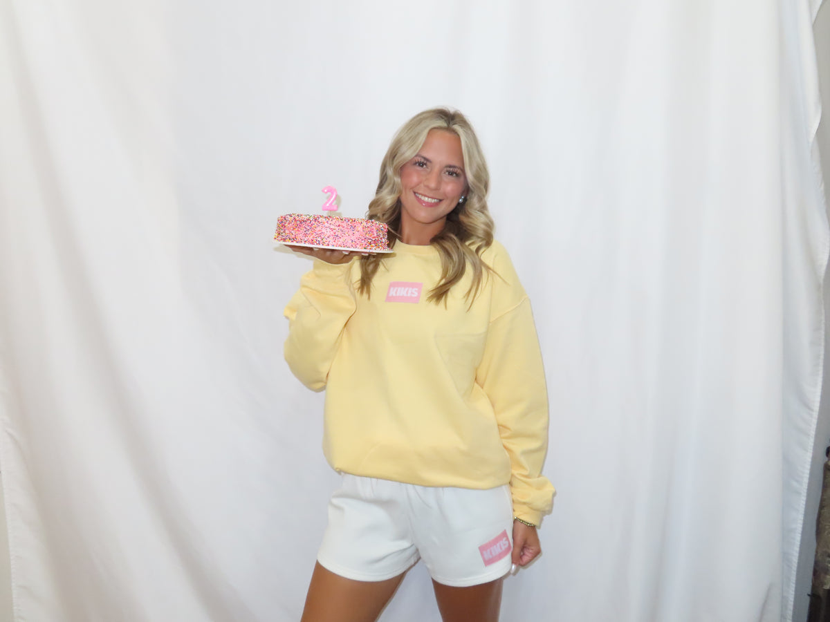 Yellow Kiki’s Patch Sweatshirt