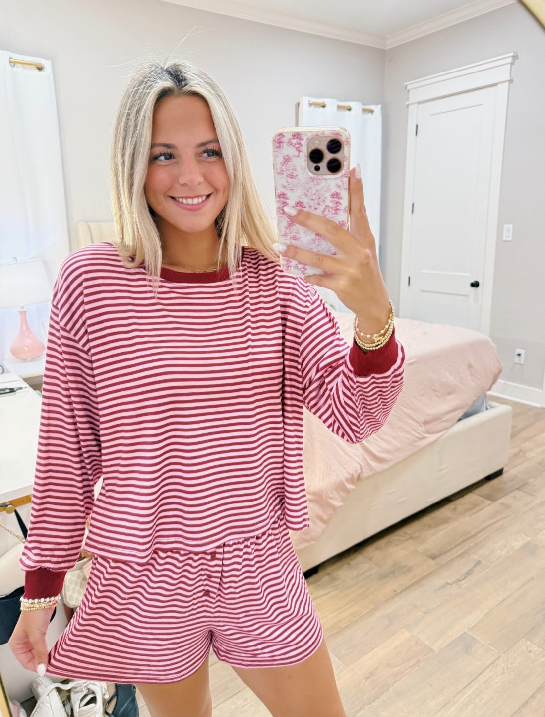 Pretty in Pink Striped Set