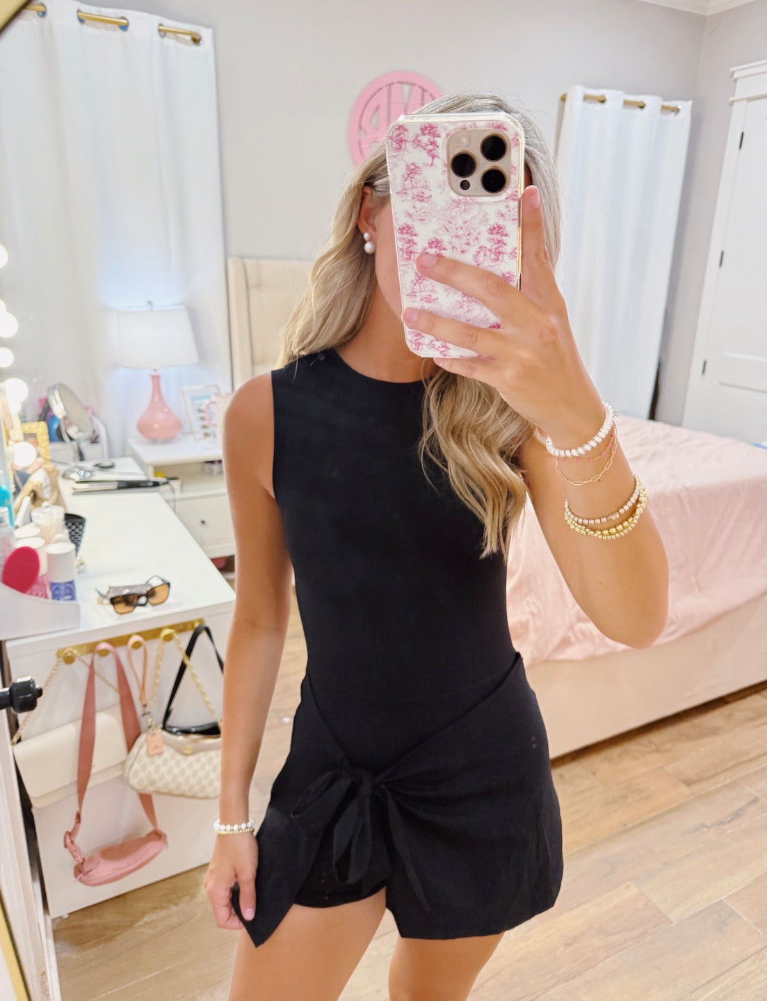 Black Wrap Romper