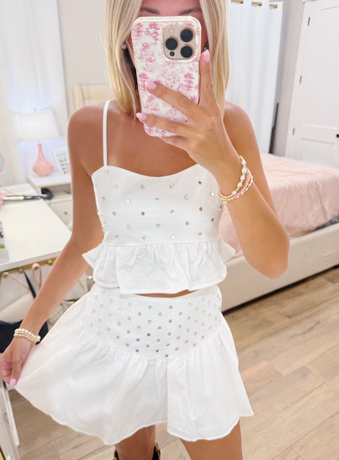 Mirrored Skirt Set