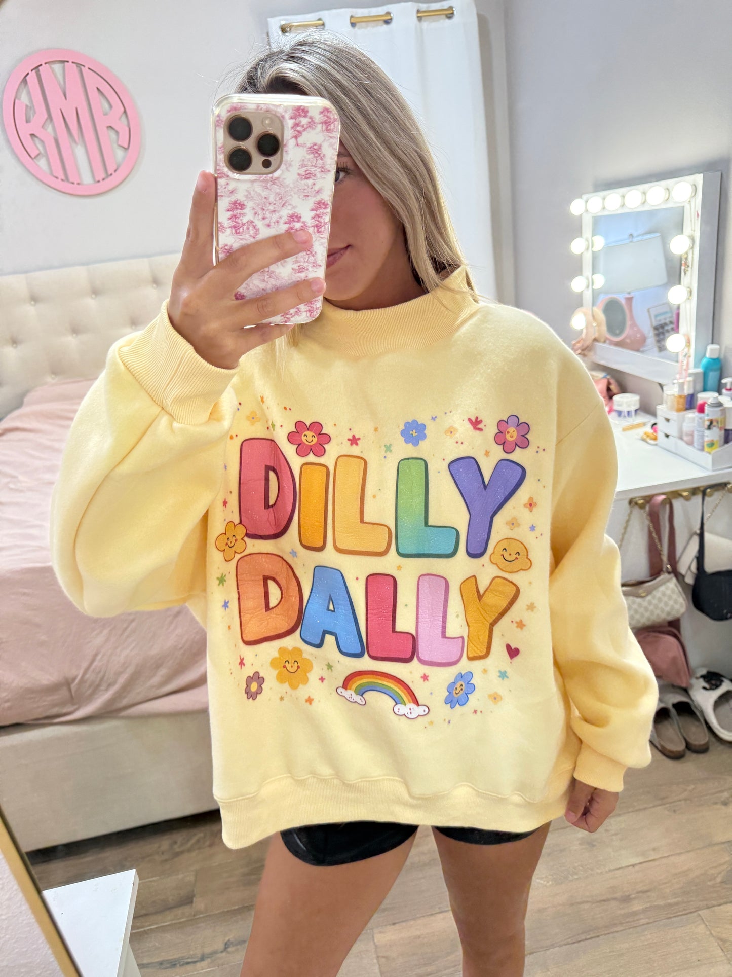 Dilly Dally Reversible Mockneck