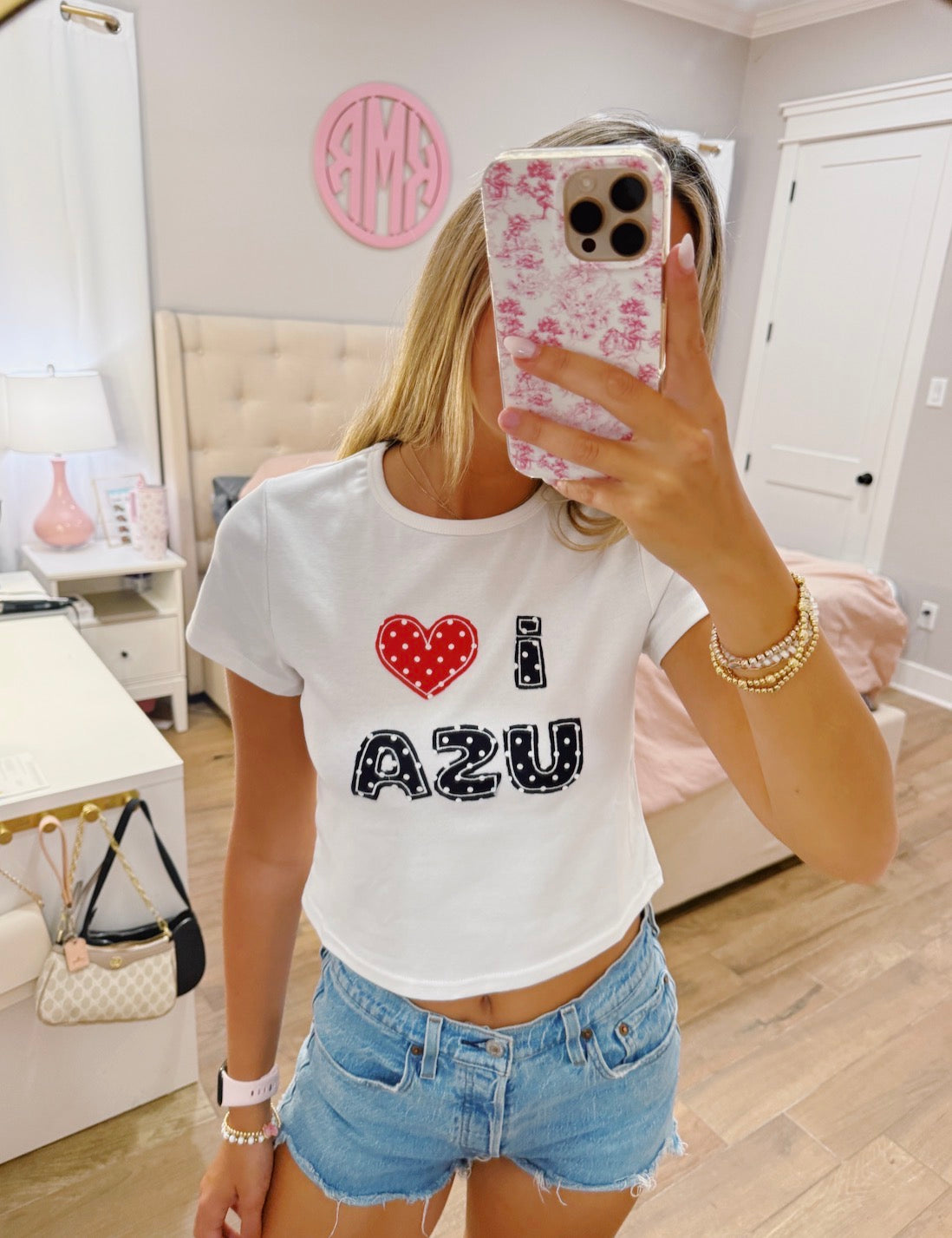 I Love USA Baby Tee