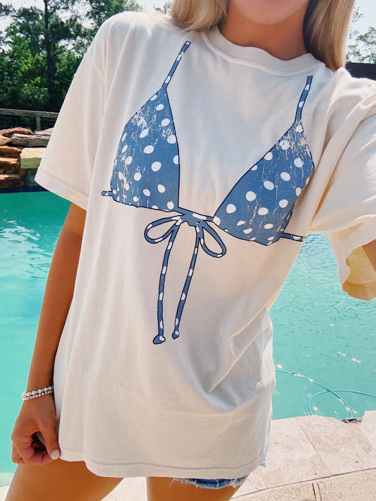 Blue Bikini Tee