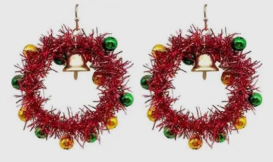 Christmas Wreath Earrings