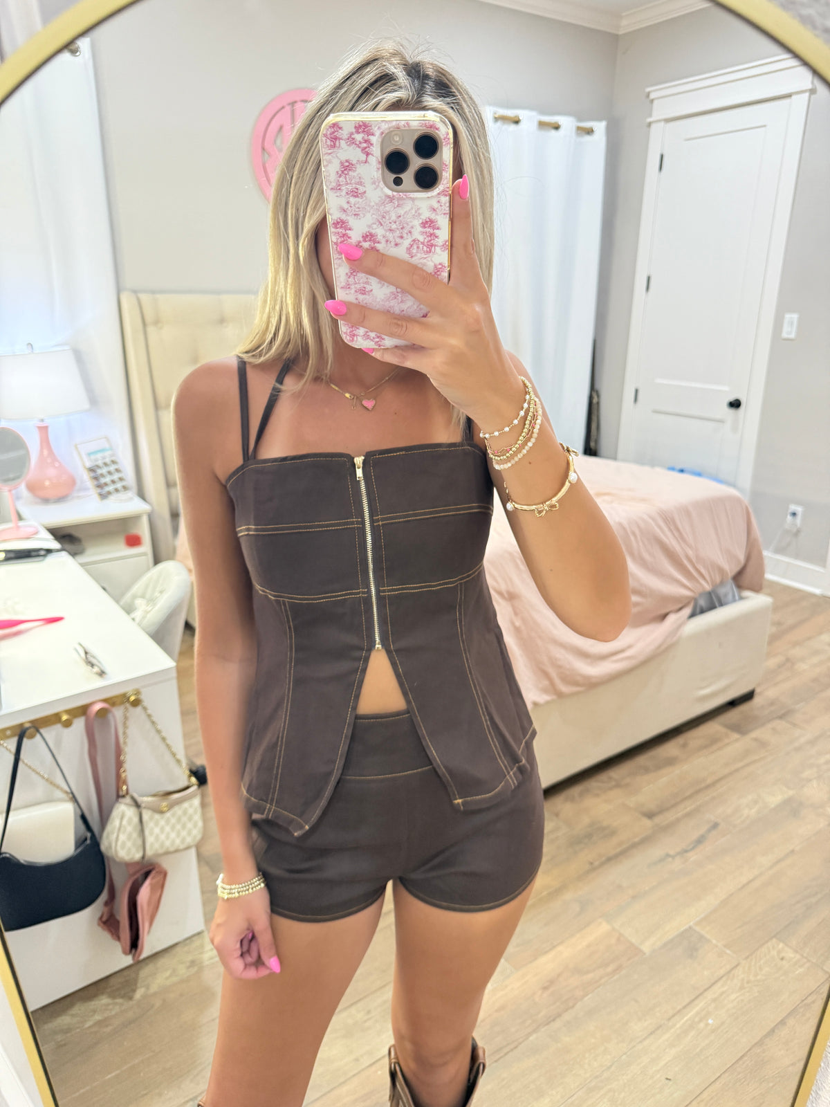 Wild West Brown Denim Set