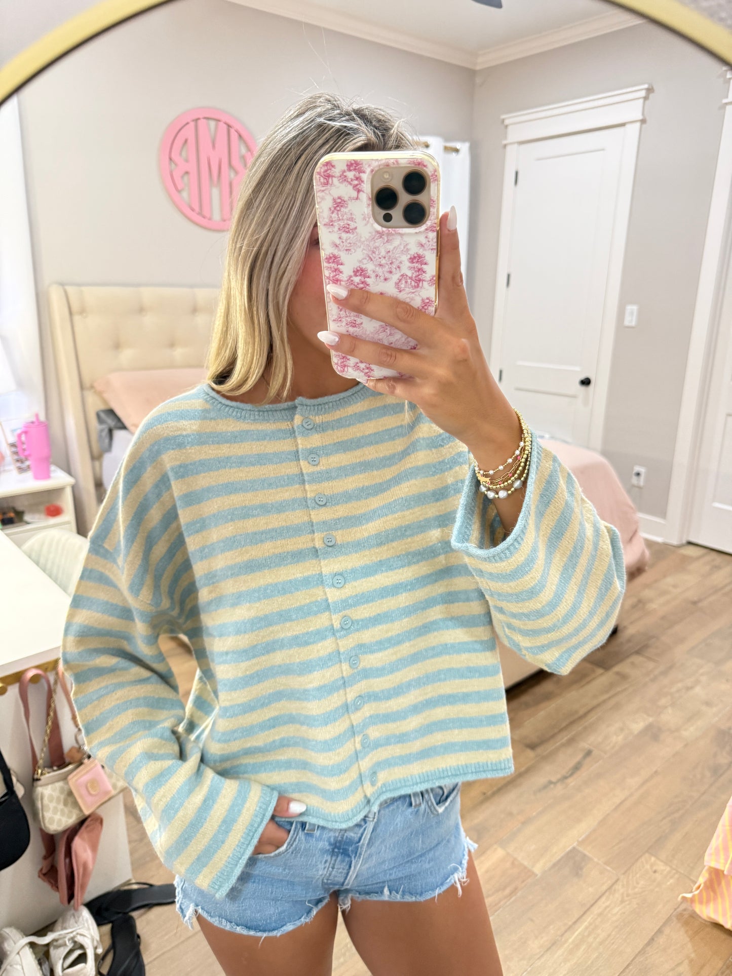 Lemon Drop Striped Sweater