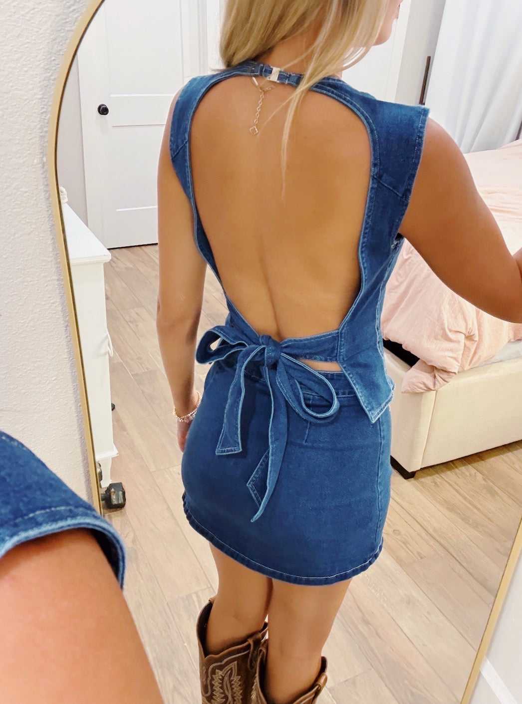 Open Back Denin Set