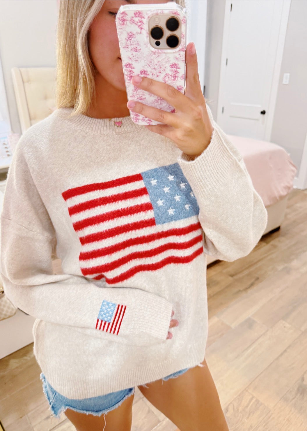 American Flag Sweater
