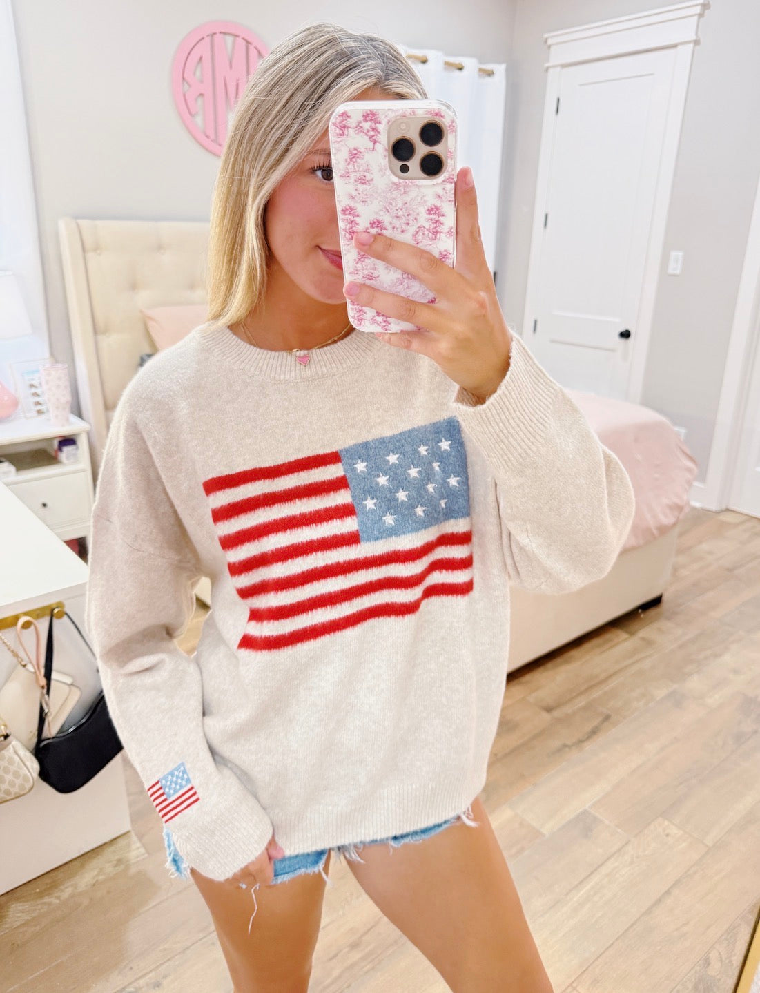 American Flag Sweater