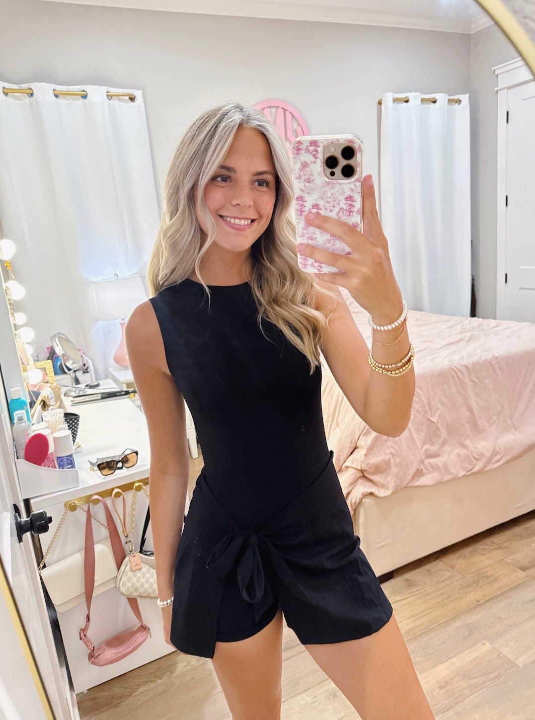 Black Wrap Romper