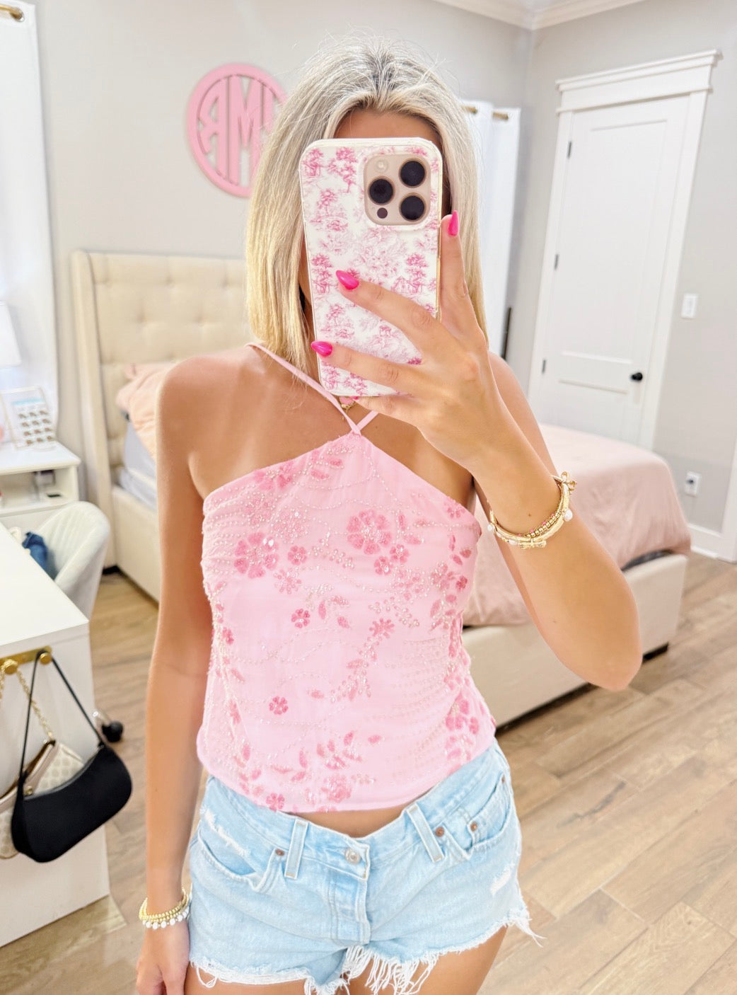 Faith Beaded Halter Top