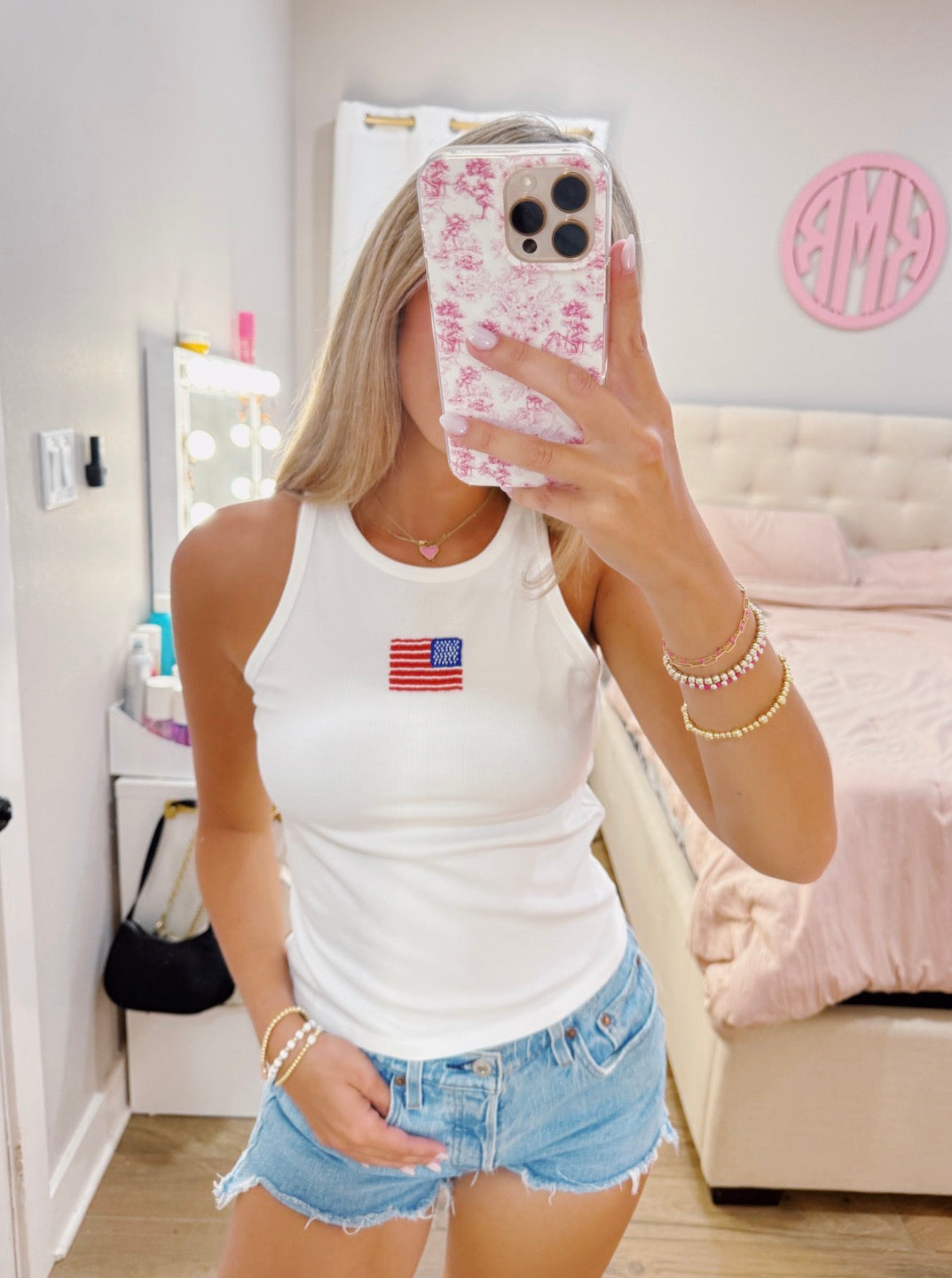 USA Beaded Tank