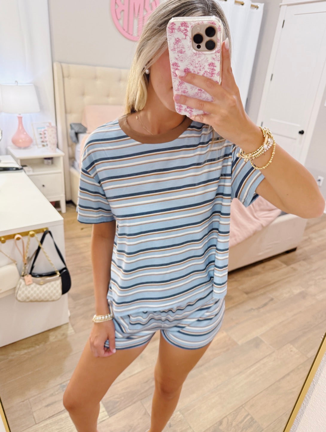 Beachy Blue Striped Set