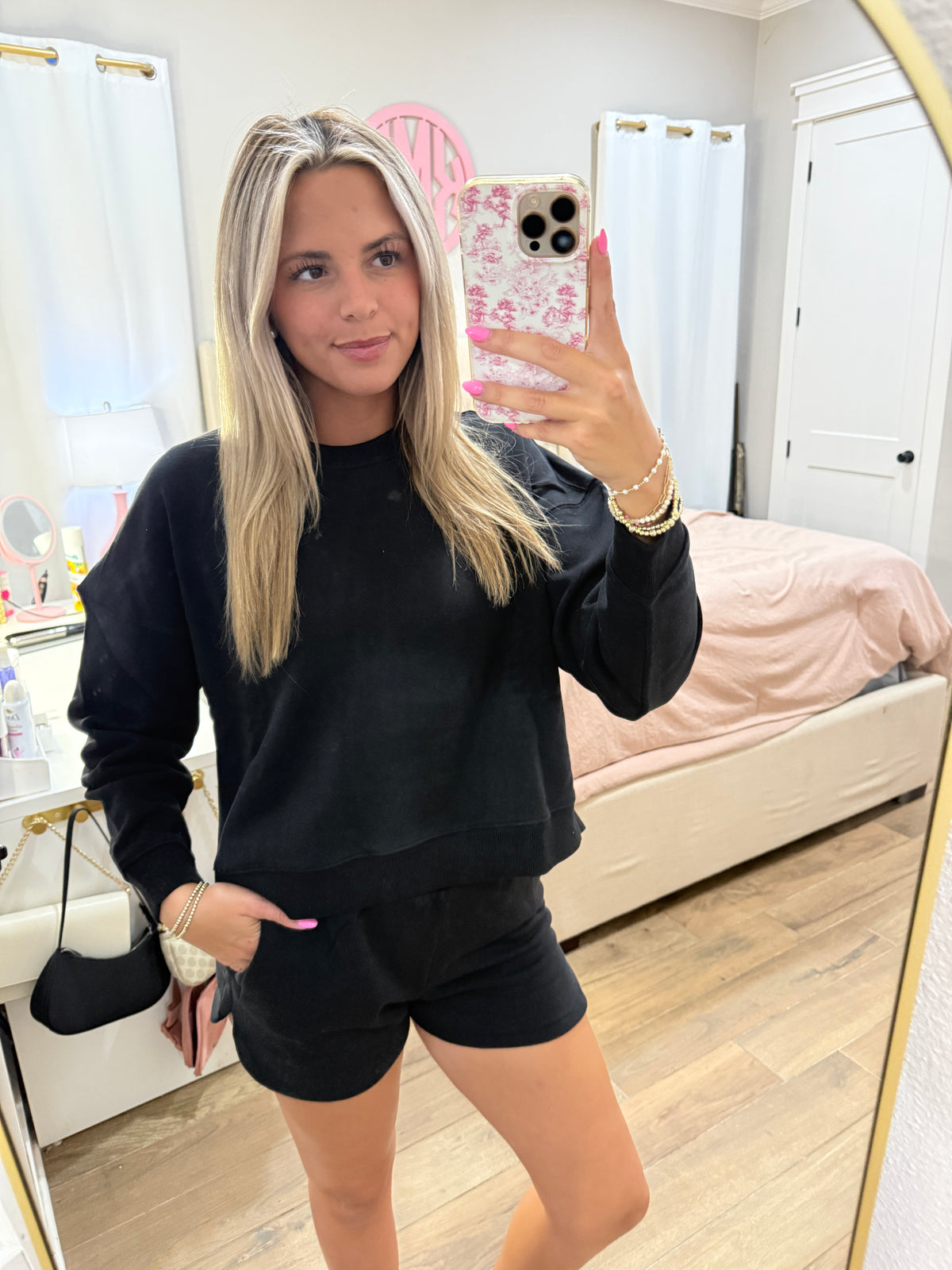 Black Fleece Sweater Set