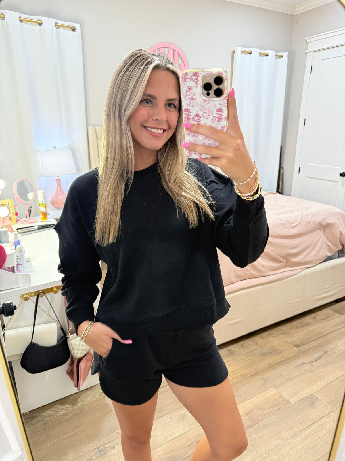 Black Fleece Sweater Set