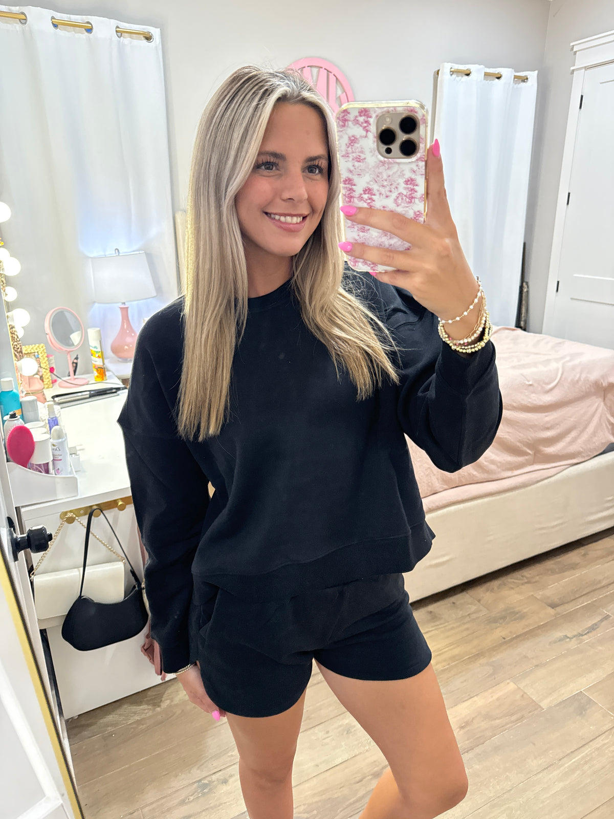 Black Fleece Sweater Set