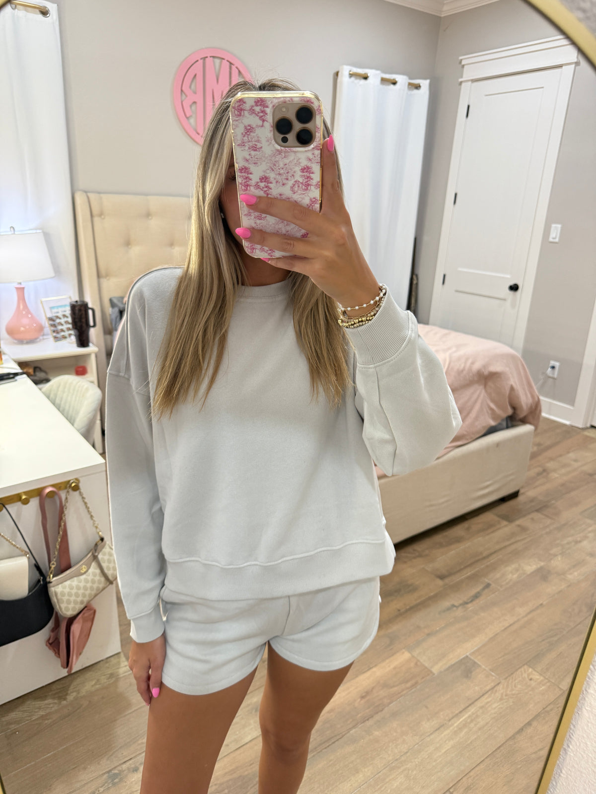Bone Fleece Sweater Set